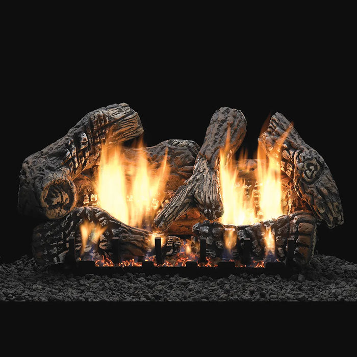 Empire Super Charred Oak Ventless Gas Log Set