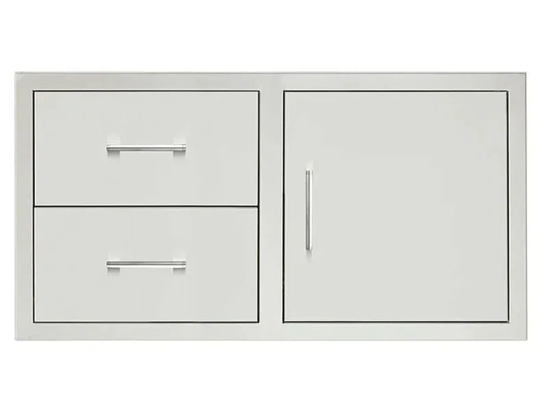 TrueFlame 17-Inch Vertical 2-Drawer & Paper Towel Holder Combo - Patioscape Outdoors