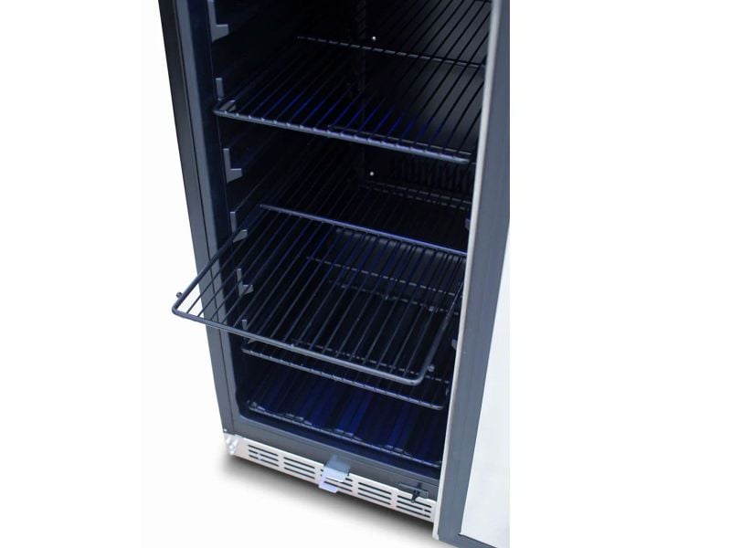 TrueFlame 15-Inch 3.2 Cu. Ft. Outdoor Fridge with Glass Door