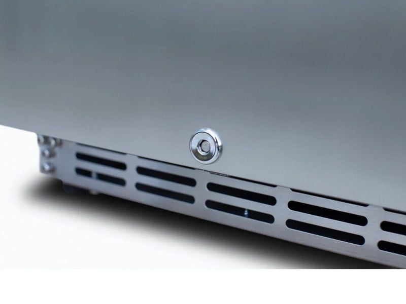 TrueFlame 15-Inch 3.2 Cu. Ft. Outdoor Rated Fridge with Stainless Door