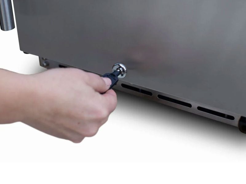 TrueFlame 15-Inch 3.2 Cu. Ft. Outdoor Rated Fridge with Stainless Door