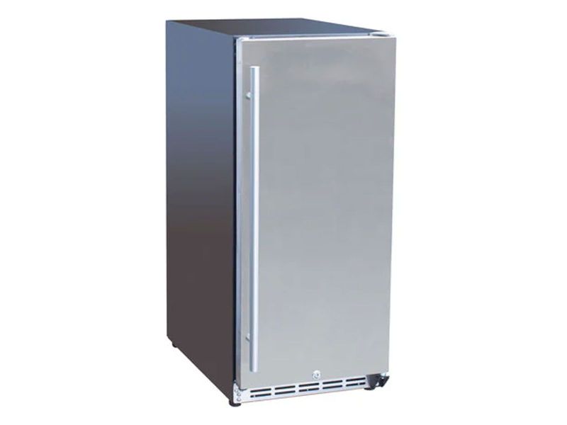 TrueFlame 15-Inch 3.2 Cu. Ft. Outdoor Rated Fridge with Stainless Door