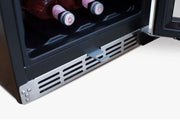 TrueFlame 24-Inch 5.3 Cu. Ft. Outdoor Rated Dual Zone Wine Cooler - Patioscape Outdoors