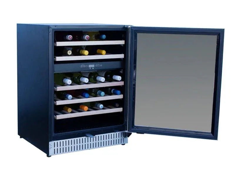 TrueFlame 24-Inch 5.3 Cu. Ft. Outdoor Rated Dual Zone Wine Cooler - Patioscape Outdoors
