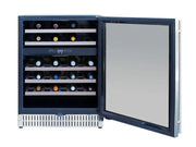 TrueFlame 24-Inch 5.3 Cu. Ft. Outdoor Rated Dual Zone Wine Cooler - Patioscape Outdoors