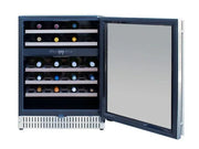 TrueFlame 24-Inch 5.3 Cu. Ft. Outdoor Rated Wine Cooler with Locking Door - Patioscape Outdoors