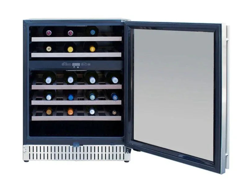 TrueFlame 24-Inch 5.3 Cu. Ft. Outdoor Rated Wine Cooler with Locking Door - Patioscape Outdoors