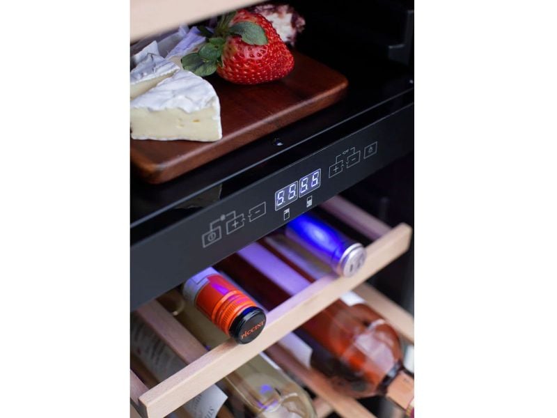 TrueFlame 24-Inch 5.3 Cu. Ft. Outdoor Rated Dual Zone Wine Cooler