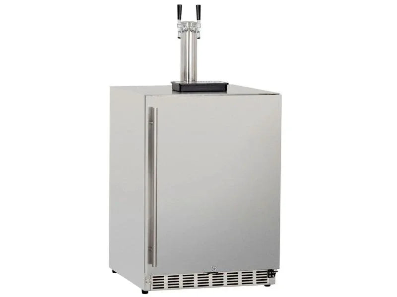 TrueFlame 24-Inch 6.6C Deluxe Single, Double or No Tab Outdoor Kegerator - Patioscape Outdoors