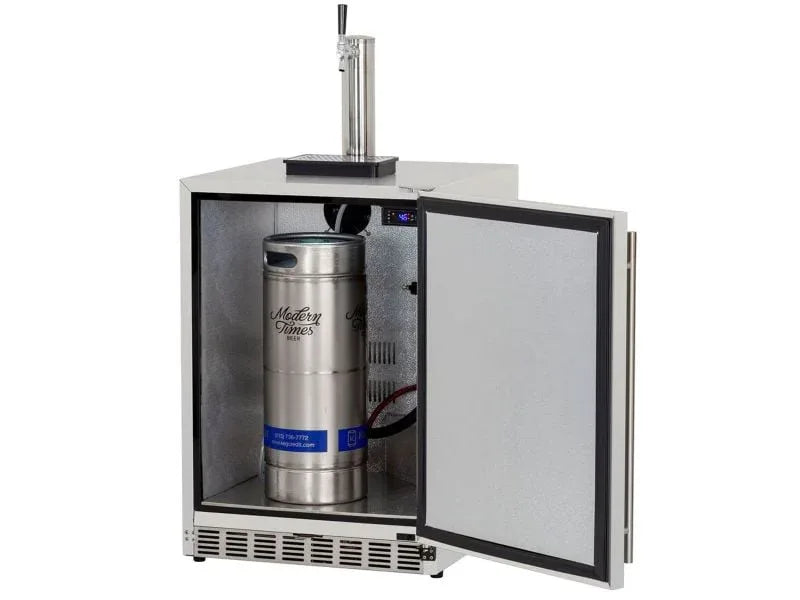 TrueFlame 24-Inch 6.6C Deluxe Single, Double or No Tab Outdoor Kegerator - Patioscape Outdoors