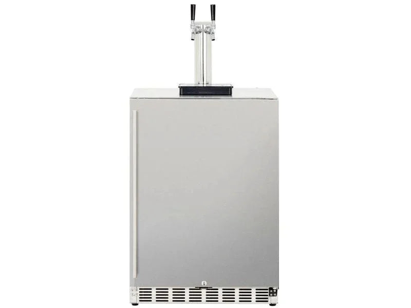 TrueFlame 24-Inch 6.6C Deluxe Single, Double or No Tab Outdoor Kegerator - Patioscape Outdoors