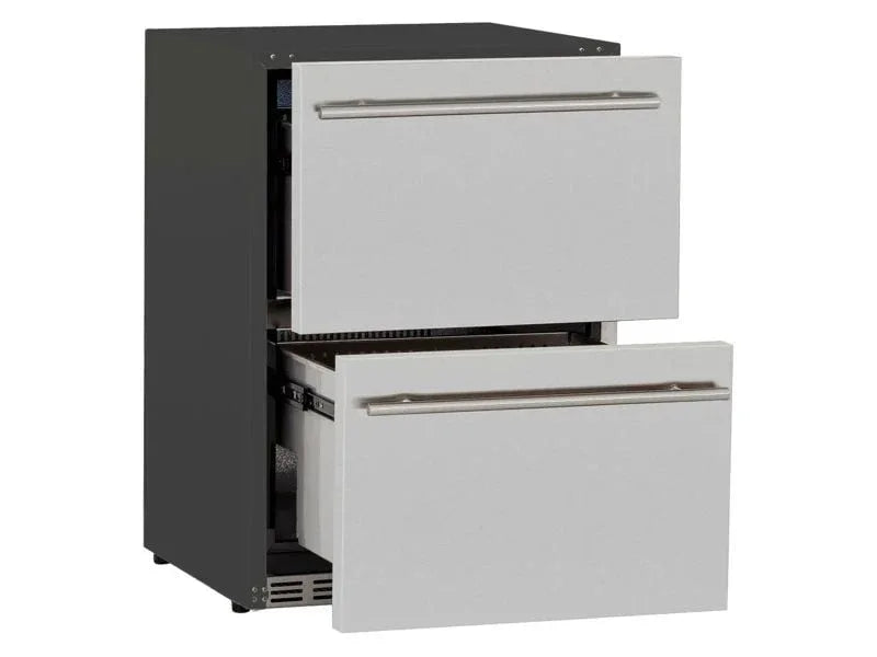 TrueFlame 24-Inch 5.0 Cu. Ft. Outdoor Rated 2-Drawer Fridge with Lock - Patioscape Outdoors