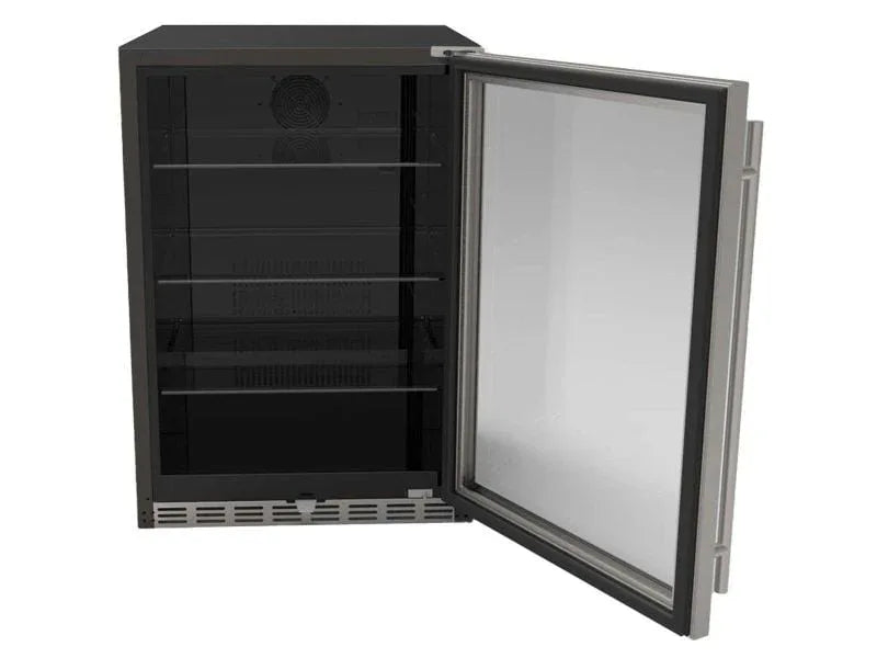 TrueFlame 24-Inch 5.1 Cu. Ft. Outdoor Rated Fridge with Glass Door - Patioscape Outdoors