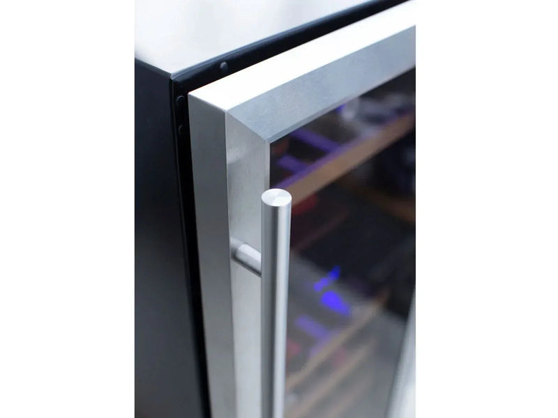 TrueFlame 15-Inch 3.2 Cu. Ft. Outdoor Rated Dual Zone Wine Cooler - Patioscape Outdoors