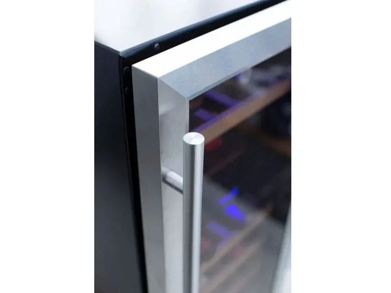 TrueFlame 24-Inch 5.3 Cu. Ft. Outdoor Rated Dual Zone Wine Cooler - Patioscape Outdoors