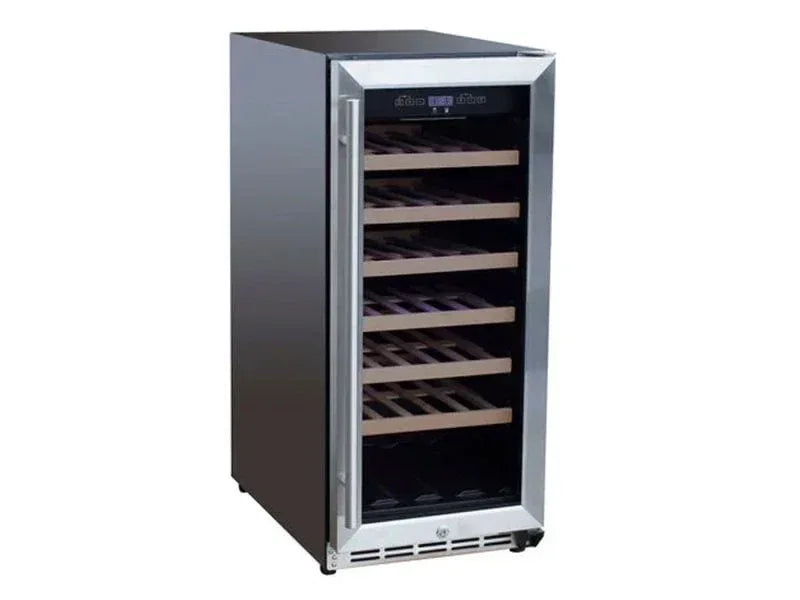 TrueFlame 15-Inch 3.2 Cu. Ft. Outdoor Rated Wine Cooler with Locking Door - Patioscape Outdoors
