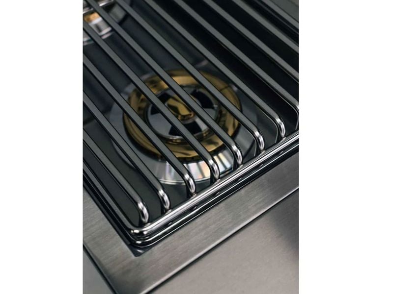 TrueFlame Built-In Double Side Burner with LED Lighting & Stainless Steel Lid