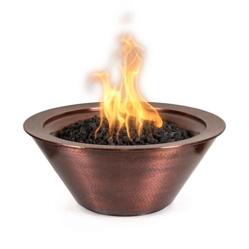 36" Cazo Hammered Copper Fire Bowl - Patioscape Outdoors