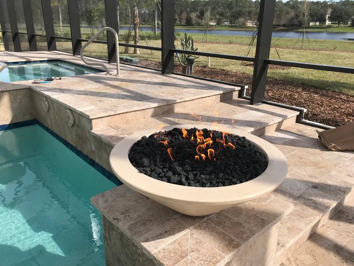 48" Cazo GRFC Concrete Fire Bowl - OPT-48RFO - Patioscape Outdoors