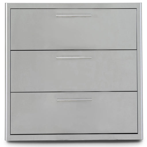 Blaze 30-Inch Stainless Steel Triple Access Drawer - BLZ-30W-3DRW-LT - Patioscape Outdoors