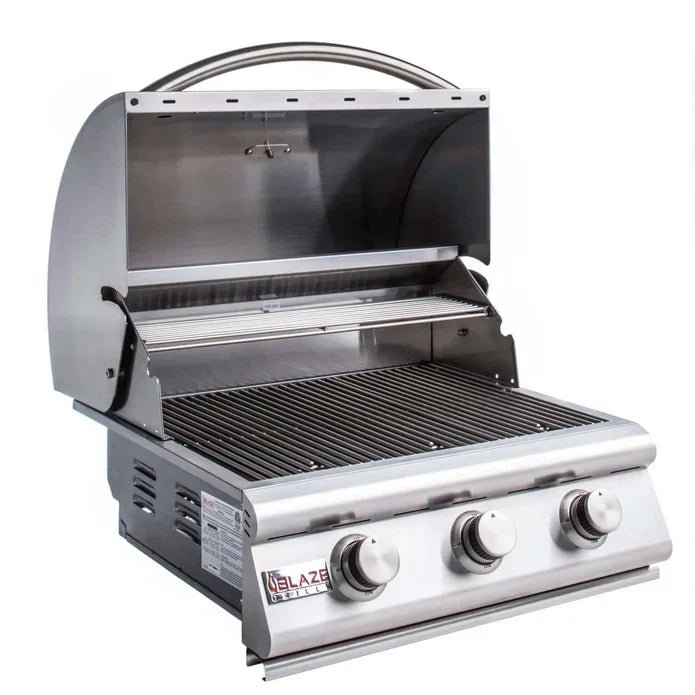 Blaze Prelude LBM 25-Inch 3-Burner Built-In Gas Grill - BLZ-3LBM-LP/NG - Patioscape Outdoors