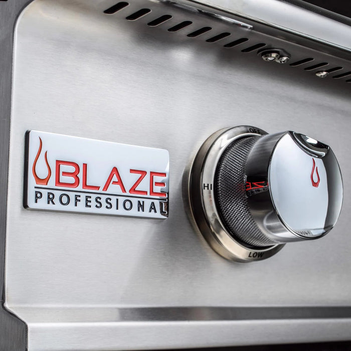 Blaze Professional LUX 34-Inch 3-Burner Built-In Grill With Rear Infrared Burner - BLZ-3PRO-NG/LP - Patioscape Outdoors