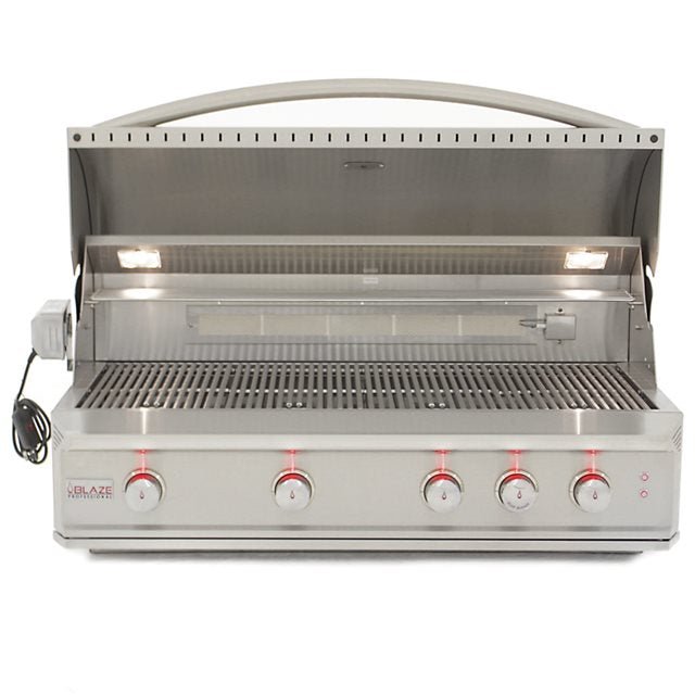 Blaze Professional LUX 44-Inch 4-Burner Built-In Natural Gas Grill With Rear Infrared Burner - BLZ-4PRO-NG/LP - Patioscape Outdoors