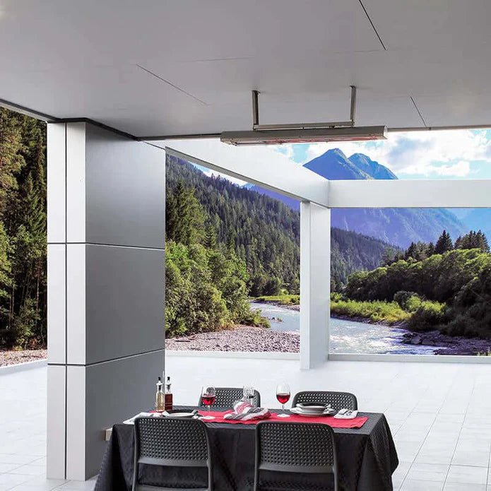 Bromic Heating Cobalt Smart-Heat 56-Inch 6000W Dual Element 240V Electric Infrared Patio Heater - Stainless Steel - BH0610004 - Patioscape Outdoors