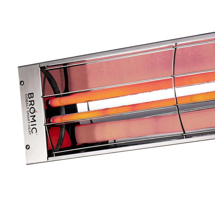 Bromic Heating Cobalt Smart-Heat 56-Inch 6000W Dual Element 240V Electric Infrared Patio Heater - Stainless Steel - BH0610004 - Patioscape Outdoors