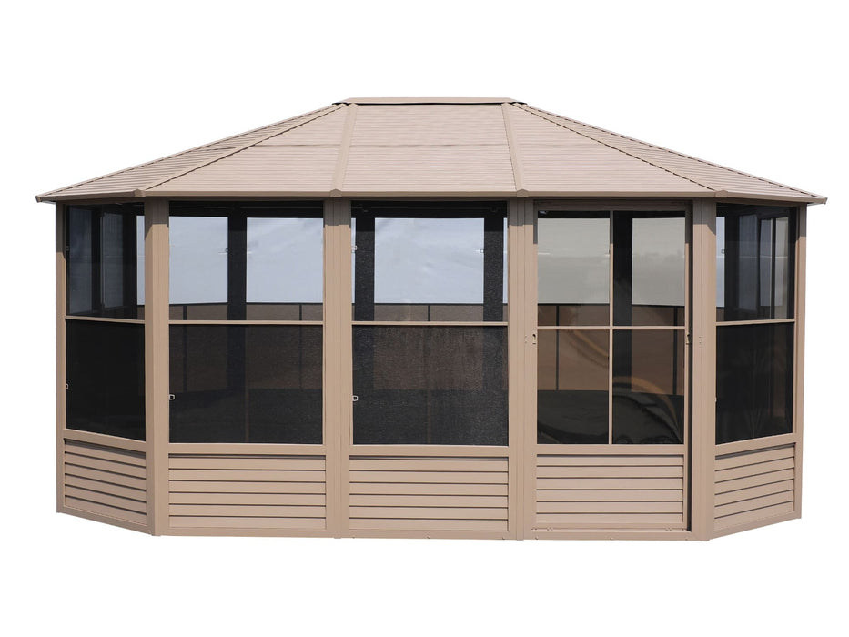 Gazebo Penguin 12x15 Solarium with Metal Roof - Patioscape Outdoors