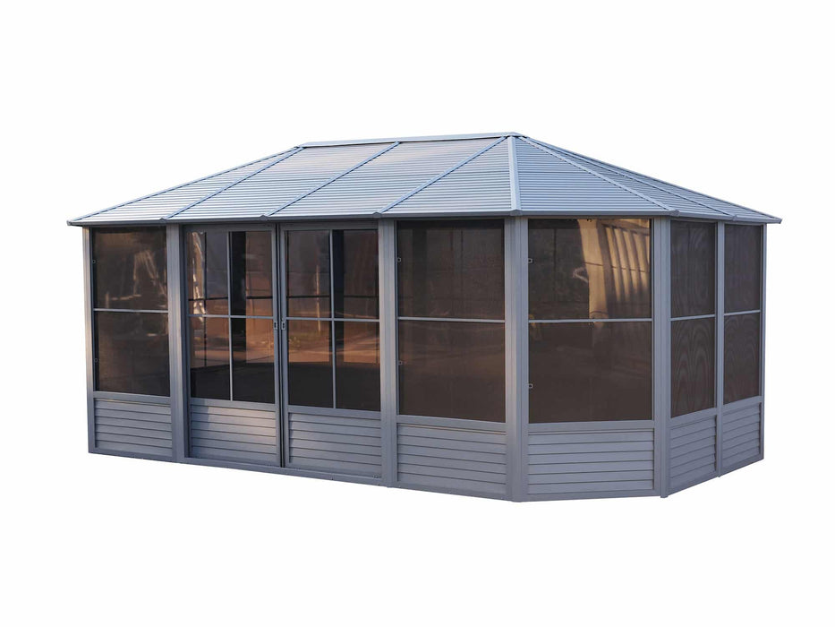 Gazebo Penguin 12x18 Solarium with Metal Roof - Patioscape Outdoors