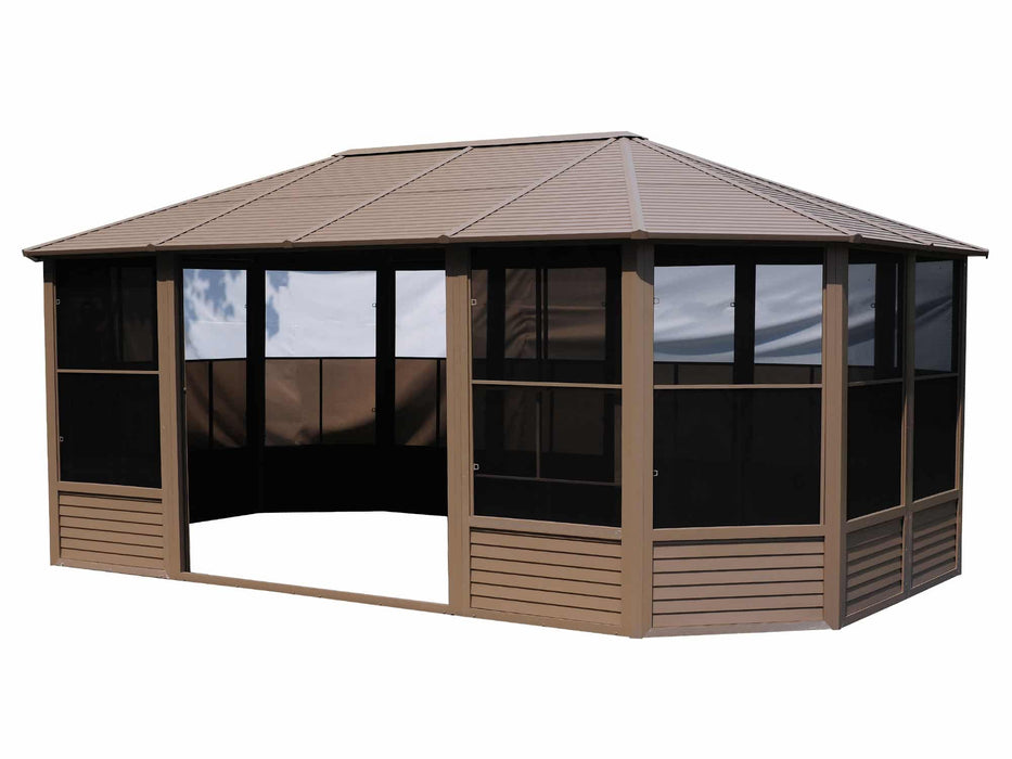 Gazebo Penguin 12x18 Solarium with Metal Roof - Patioscape Outdoors