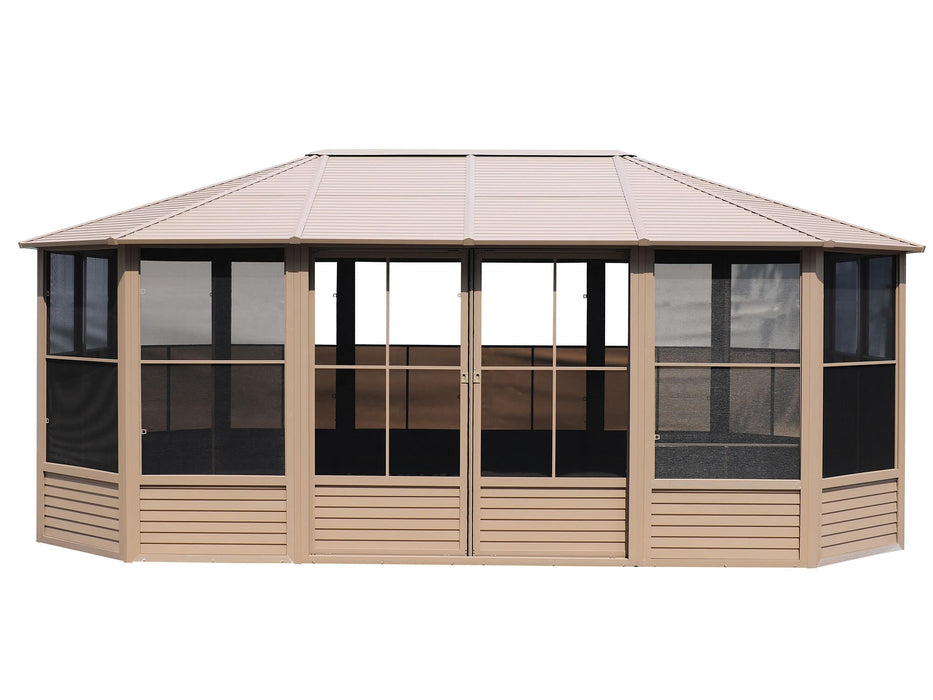 Gazebo Penguin 12x18 Solarium with Metal Roof - Patioscape Outdoors