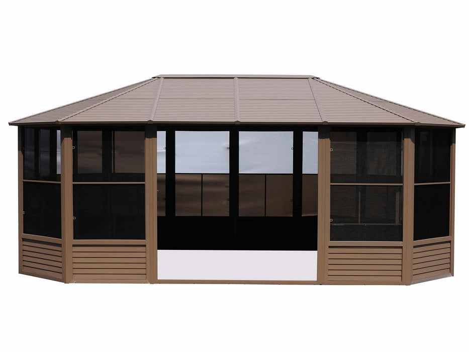 Gazebo Penguin 12x18 Solarium with Metal Roof - Patioscape Outdoors