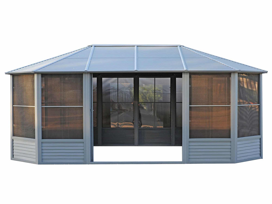 Gazebo Penguin 12x18 Solarium with Metal Roof - Patioscape Outdoors