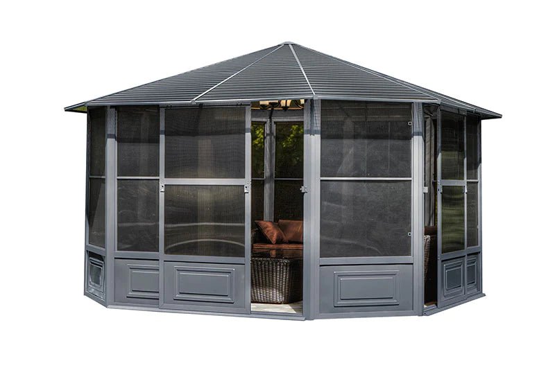 Gazebo Penguin Florence Solarium 12 ft. x 12 ft. - Patioscape Outdoors